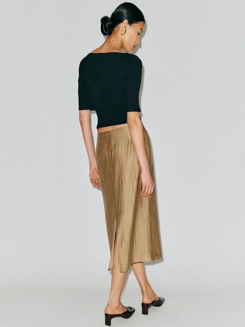 Reformation Helen Low Waist Midi Skirt NWT sz 0 - Picture 3 of 3